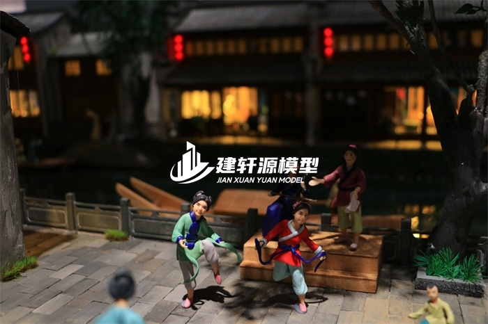 储能柜京杭大运河博物馆·北新夜市场景模型
